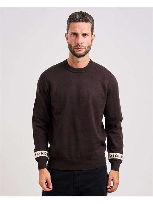 Maglione uomo Richmond X con bande sulle maniche RICHMOND X | UMA25035MAMULCH